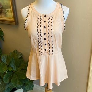 Apron inspired blouse, size medium